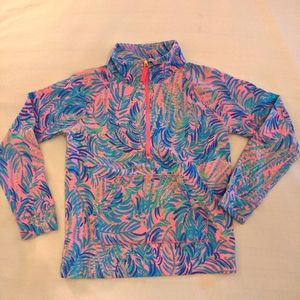 Lilly Pulitzer zip neck sweatshirt